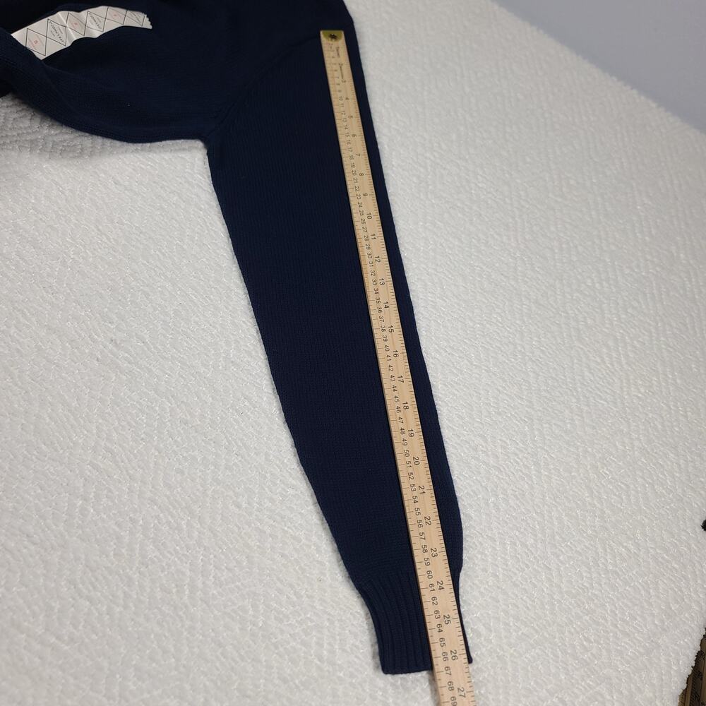 Fisherman Nautical St Johns Bay blue men's sweater size S Minimalist - Picture 5 of 8